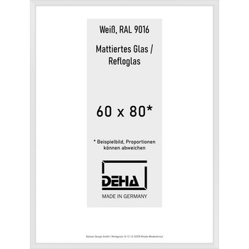 Alu-Rahmen Deha Profil V 60 x 80 Weiß Reflo 0005RG-027-9016