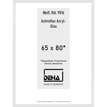 Alu-Rahmen Deha Profil V 65 x 80 Weiß AR-Acryl 0005EA-028-9016