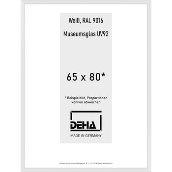 Alu-Rahmen Deha Profil V 65 x 80 Weiß M.UV92 0005MG-028-9016