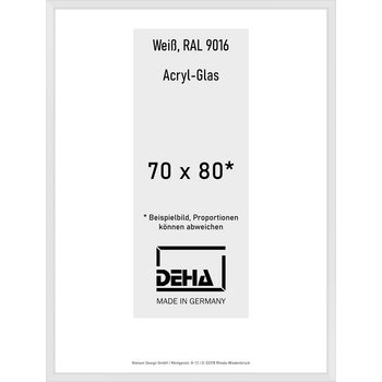Alu-Rahmen Deha Profil V 70 x 80 Weiß Acryl 0005AG-031-9016