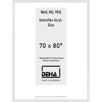 Alu-Rahmen Deha Profil V 70 x 80 Weiß AR-Acryl 0005EA-031-9016