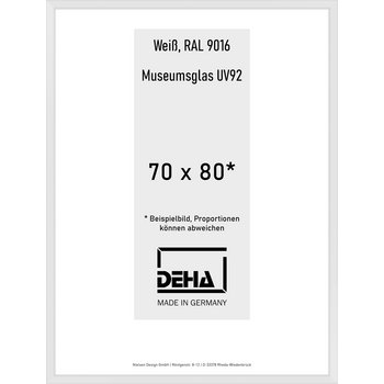 Alu-Rahmen Deha Profil V 70 x 80 Weiß M.UV92 0005MG-031-9016