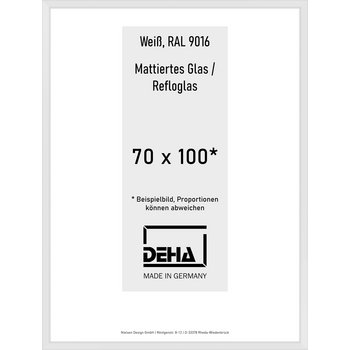 Alu-Rahmen Deha Profil V 70 x 100 Weiß Reflo 0005RG-033-9016