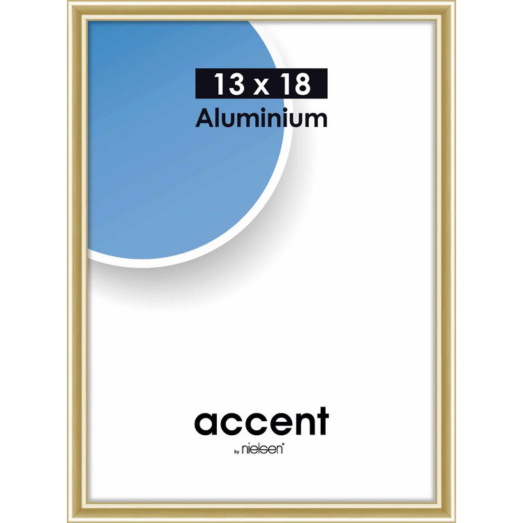 Alu-Rahmen Accent 13x18 Gold glanz 53221