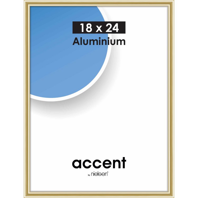 Alu-Rahmen Accent 18x24 Gold glanz 53421