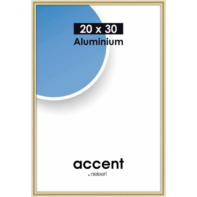 Alu-Rahmen Accent 20x30 Gold glanz 53521