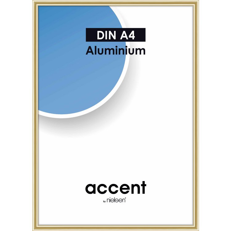 Alu-Rahmen Accent 21x29.7 Gold glanz 52121