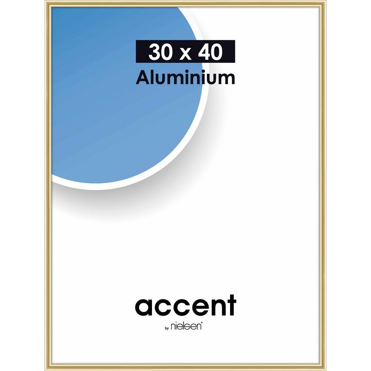 Alu-Rahmen Accent 30x40 Gold glanz 52421