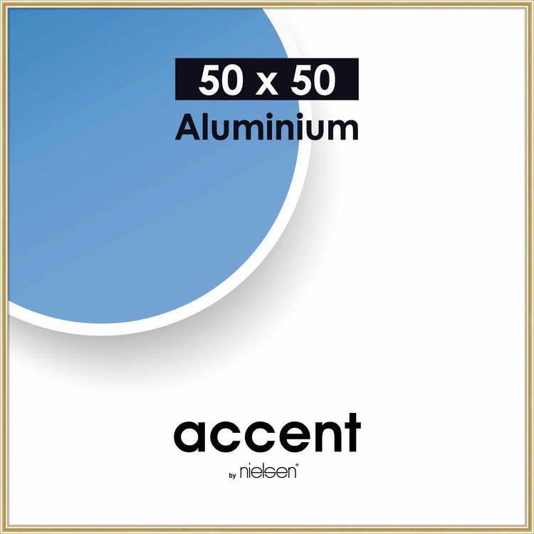 Alu-Rahmen Accent 50x50 Gold glanz 54321