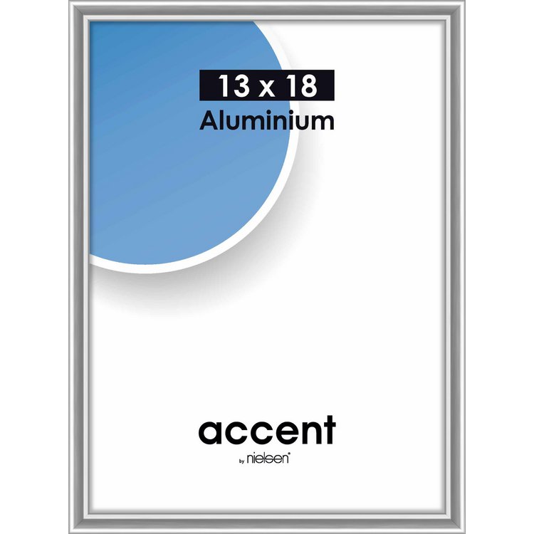 Alu-Rahmen Accent 13x18 Silber glanz 53223