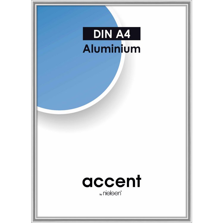 Alu-Rahmen Accent 21x29.7 Silber glanz 52123