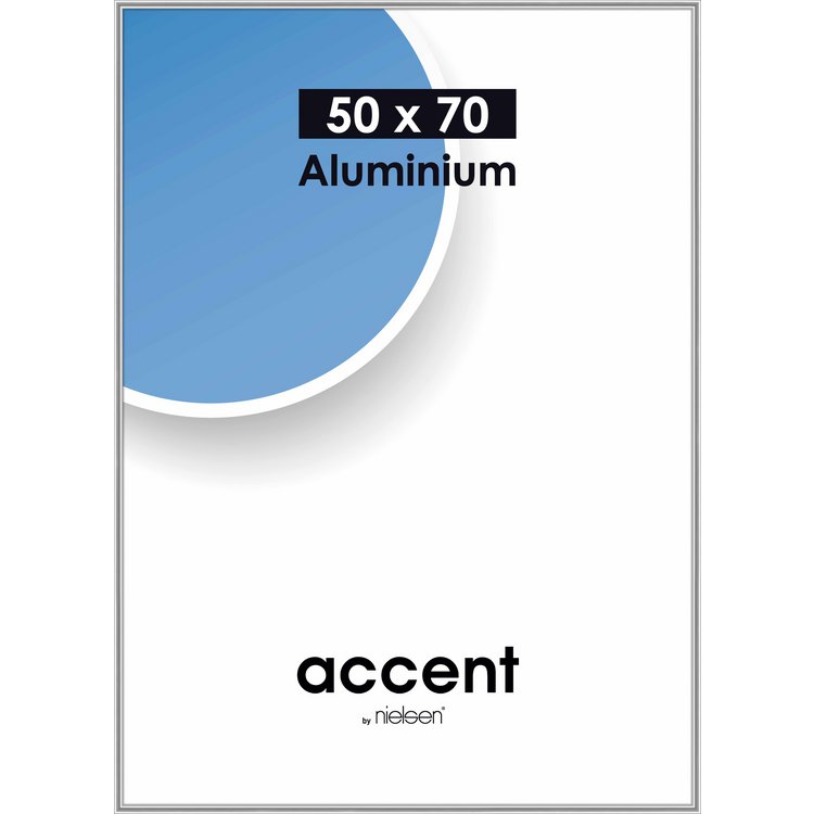 Alu-Rahmen Accent 50x70 Silber glanz 52723