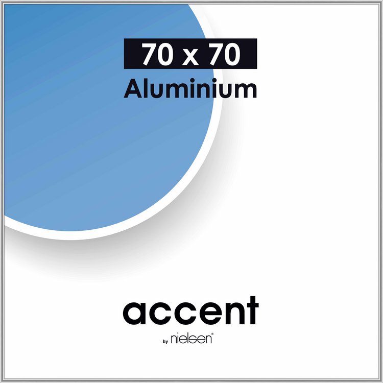 Alu-Rahmen Accent 70x70 Silber glanz 54523