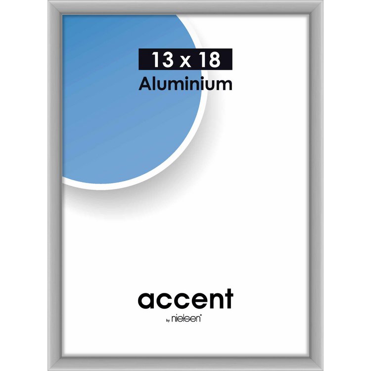 Alu-Rahmen Accent 13x18 Silber matt 53224