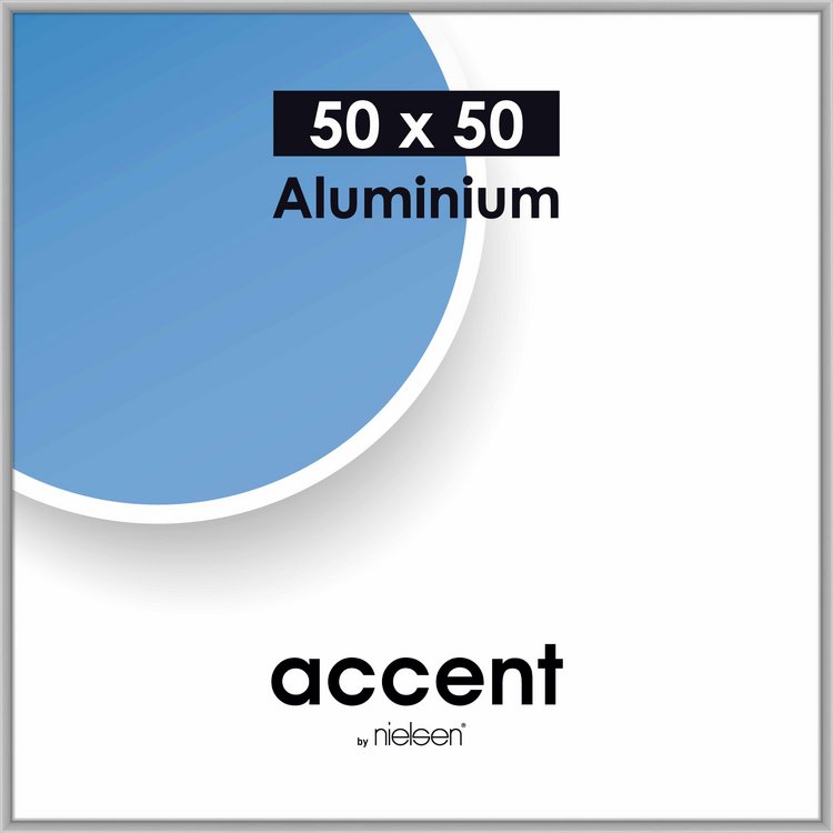 Alu-Rahmen Accent 50x50 Silber matt 54324
