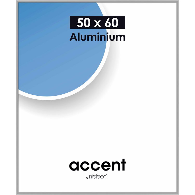 Alu-Rahmen Accent 50x60 Silber matt 52624