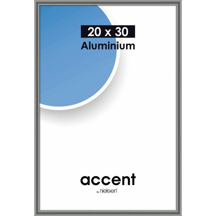 Alu-Rahmen Accent 20x30 Stahlgrau gl. 53525