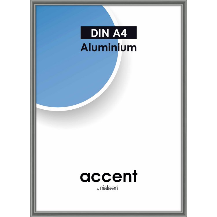 Alu-Rahmen Accent 21x29.7 Stahlgrau gl. 52125