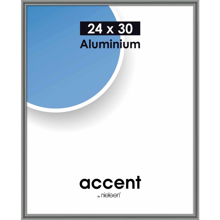 Alu-Rahmen Accent 24x30 Stahlgrau gl. 52225