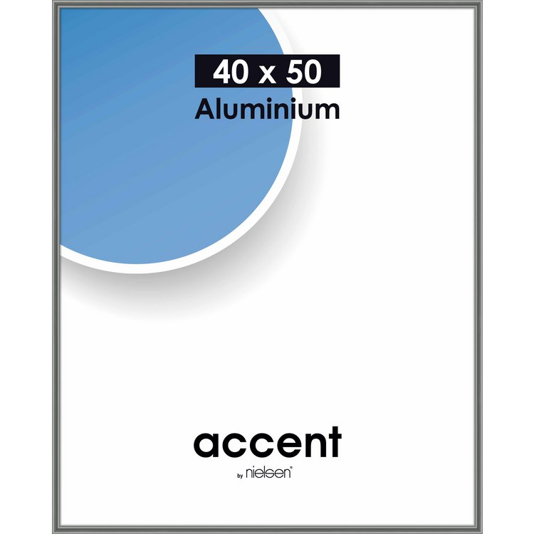 Alu-Rahmen Accent 40x50 Stahlgrau gl. 52525