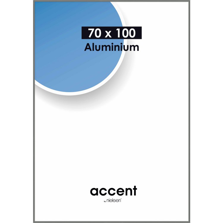 Alu-Rahmen Accent 70x100 Stahlgrau gl. 52925