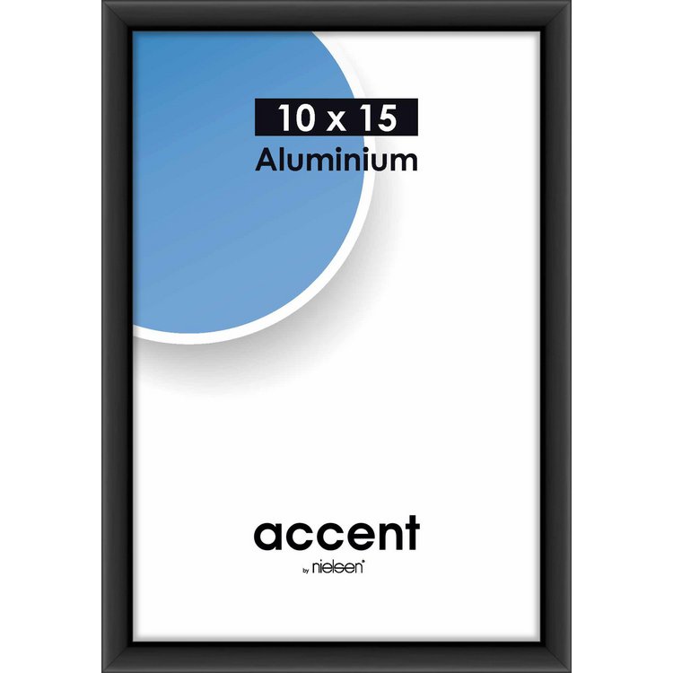 Alu-Rahmen Accent 10x15 Schwarz matt 51226