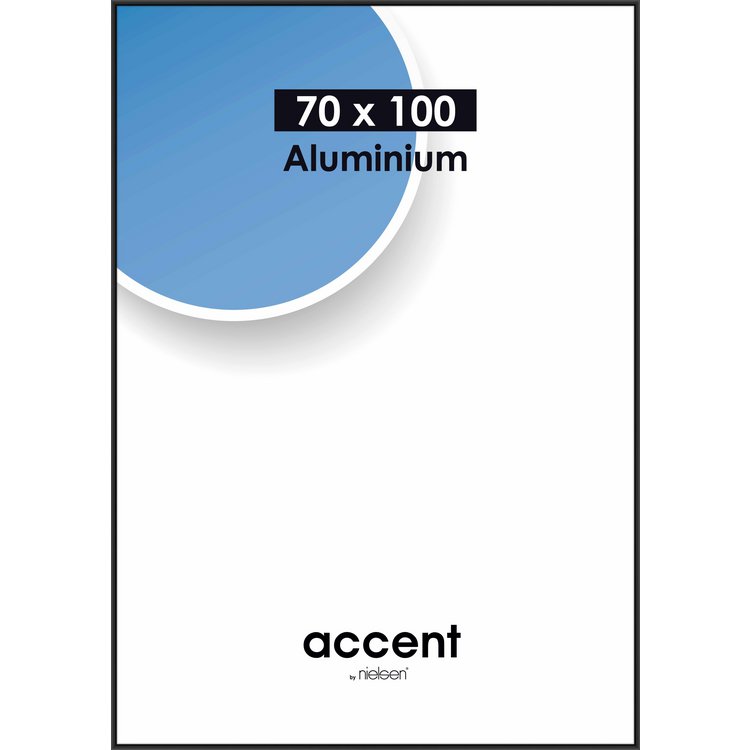 Alu-Rahmen Accent 70x100 Schwarz matt 52926