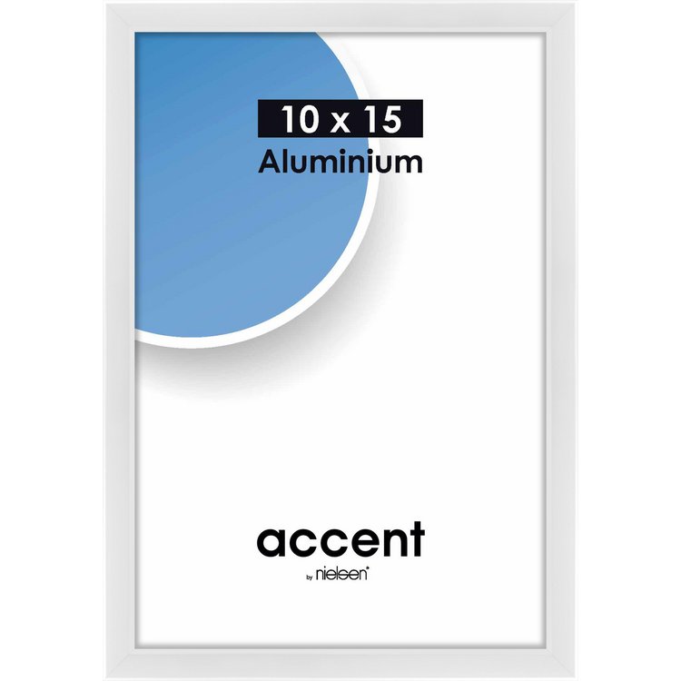 Alu-Rahmen Accent 10x15 Weiß glanz 51239