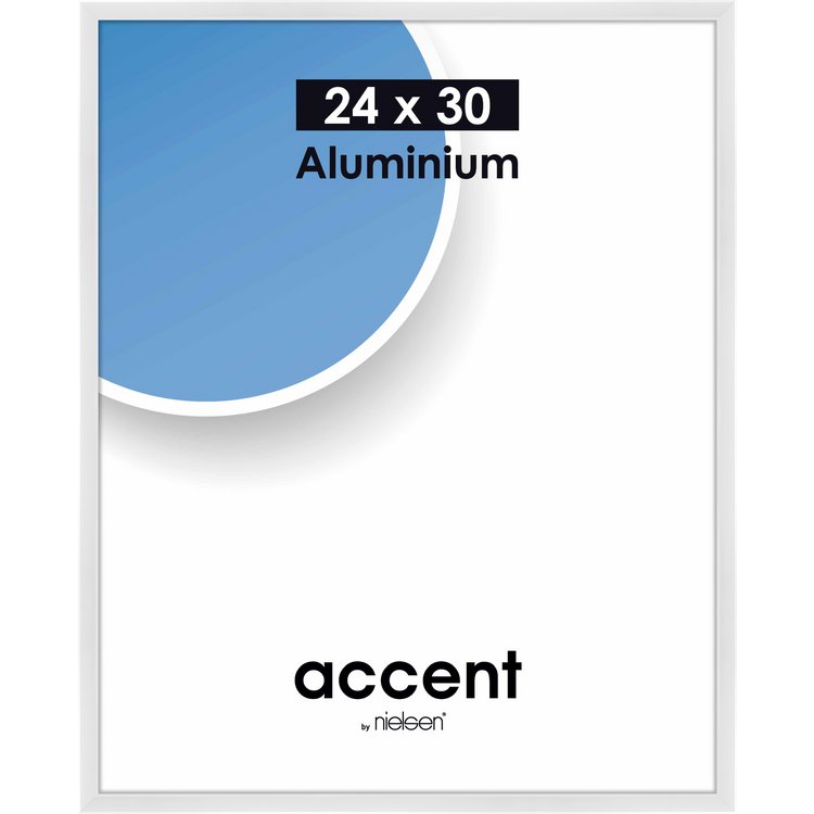 Alu-Rahmen Accent 24x30 Weiß glanz 52239