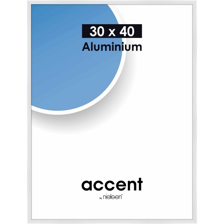 Alu-Rahmen Accent 30x40 Weiß glanz 52439