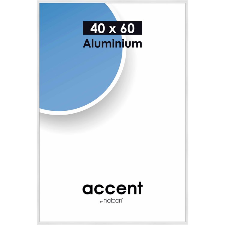 Alu-Rahmen Accent 40x60 Weiß glanz 55139