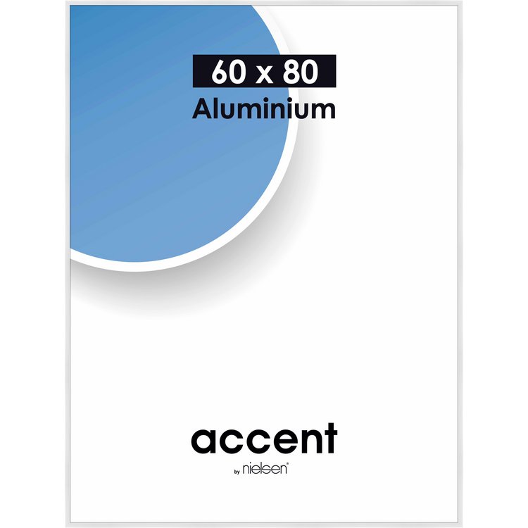 Alu-Rahmen Accent 60x80 Weiß glanz 52839