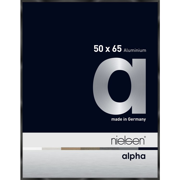 Alu-Rahmen Alpha 50x65 Elo.Schwarz gl. 1651016