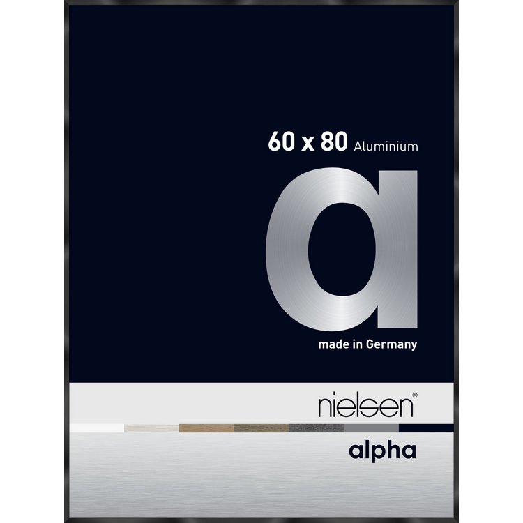 Alu-Rahmen Alpha 60x80 Elo.Schwarz gl. 1662016