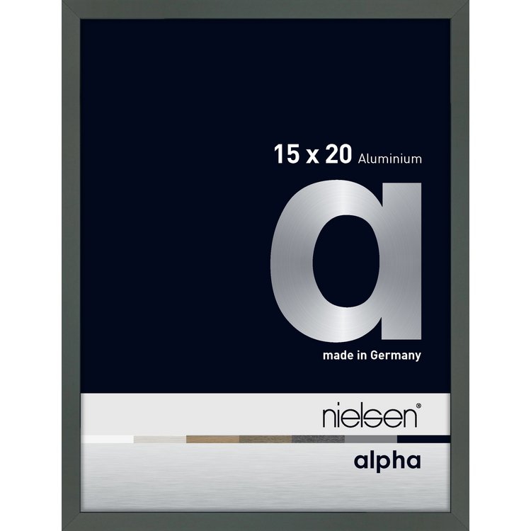 Alu-Rahmen Alpha 15x20 Platin 1617019