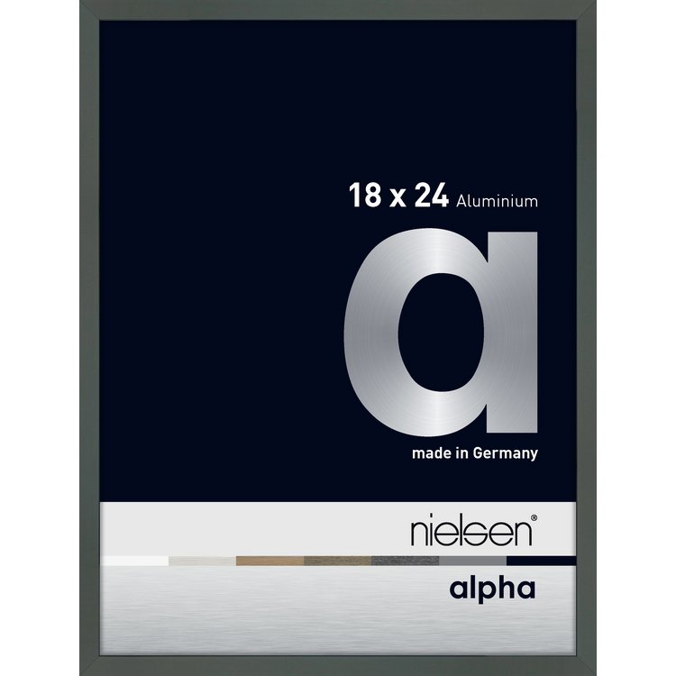 Alu-Rahmen Alpha 18x24 Platin 1634019