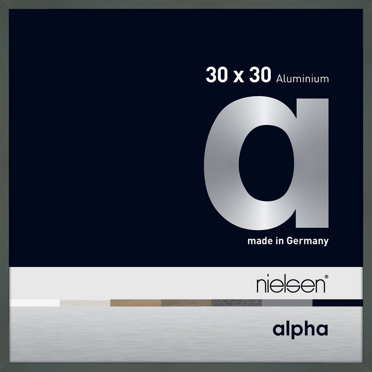 Alu-Rahmen Alpha 30x30 Platin 1633019