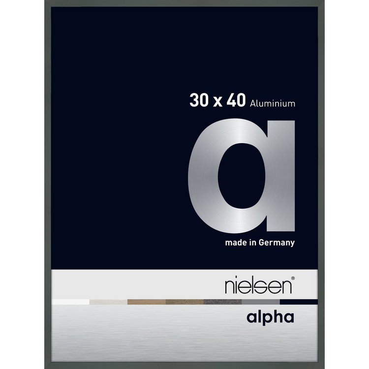 Alu-Rahmen Alpha 30x40 Platin 1630019