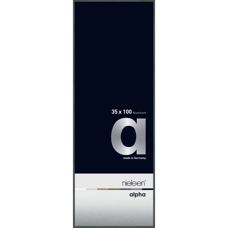 Alu-Rahmen Alpha 35x100 Platin 1695019