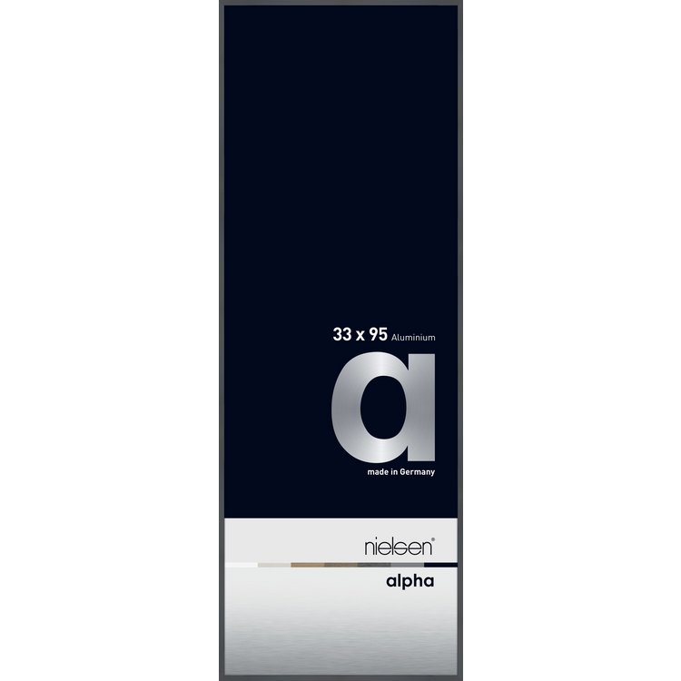 Alu-Rahmen Alpha 33x95 Dunkelgrau gl. 1692020