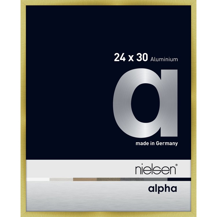 Alu-Rahmen Alpha 24x30 Brushed Gold 1622220