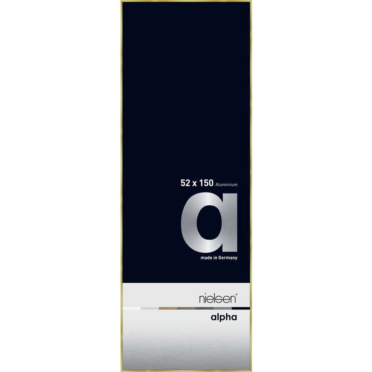 Alu-Rahmen Alpha 52x150 Brushed Gold 1694220