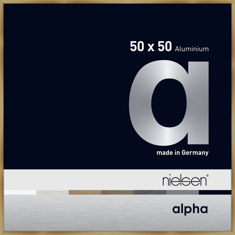 Alu-Rahmen Alpha 50x50 Brush.Amber 1655221