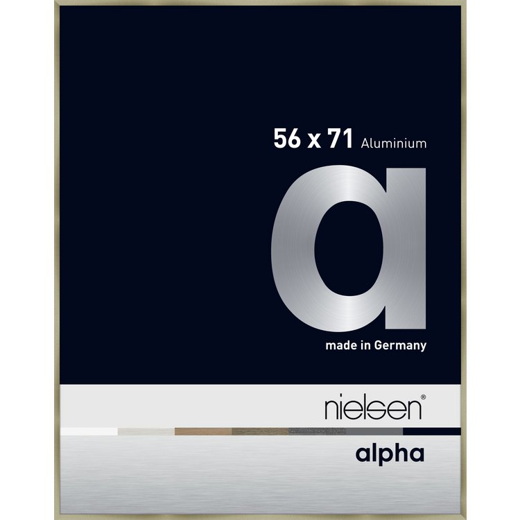 Alu-Rahmen Alpha 56x71 Brus.Edelstahl 1657225