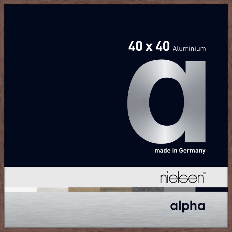Alu-Rahmen Alpha 40x40 Wengé hell 1644515