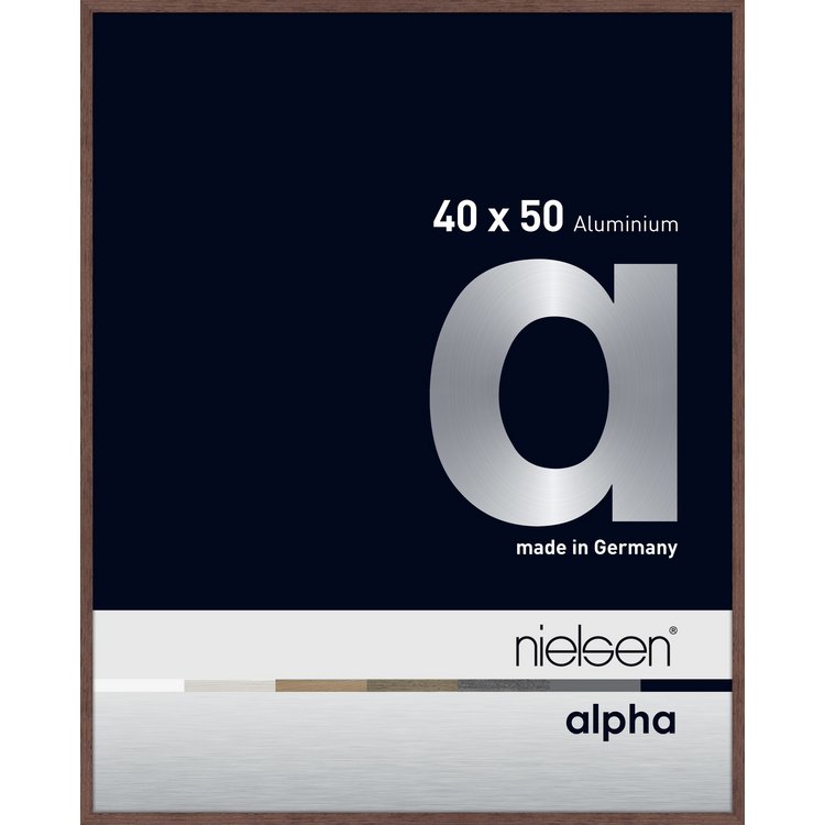 Alu-Rahmen Alpha 40x50 Wengé hell 1640515