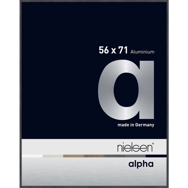 Alu-Rahmen Alpha 56x71 Grau 1657526