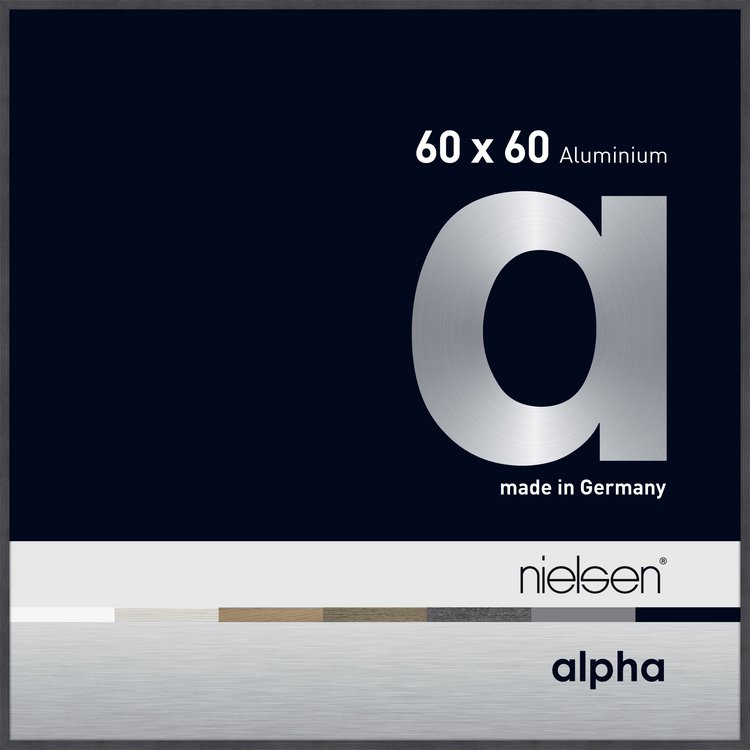 Alu-Rahmen Alpha 60x60 Grau 1666526