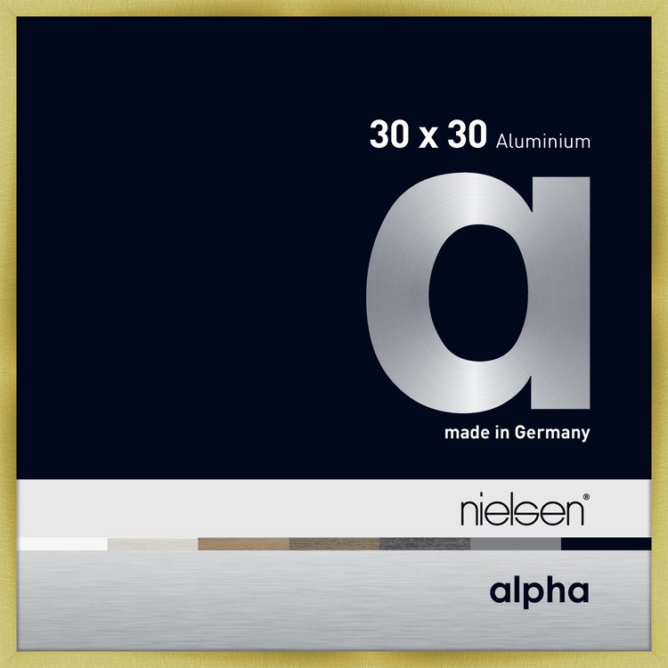 Alpha-TrueColor Alpha 30x30 Brushed Gold 1633220-0