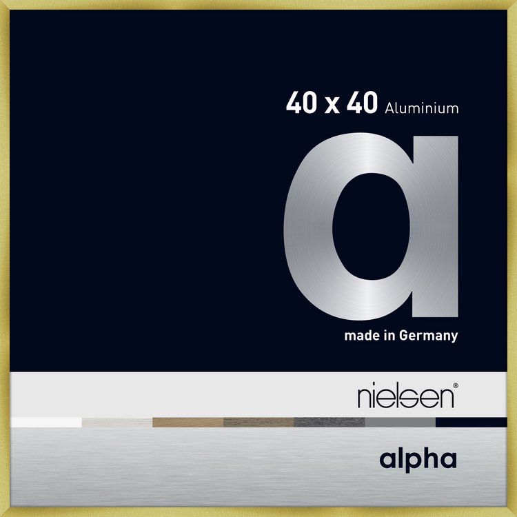 Alpha-TrueColor Alpha 40x40 Brushed Gold 1644220-0
